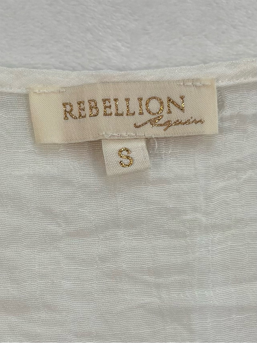 REBELLION White Lace Crochet Beach Cover Up Kimono Duster Tie Front - Picture 5 of 10